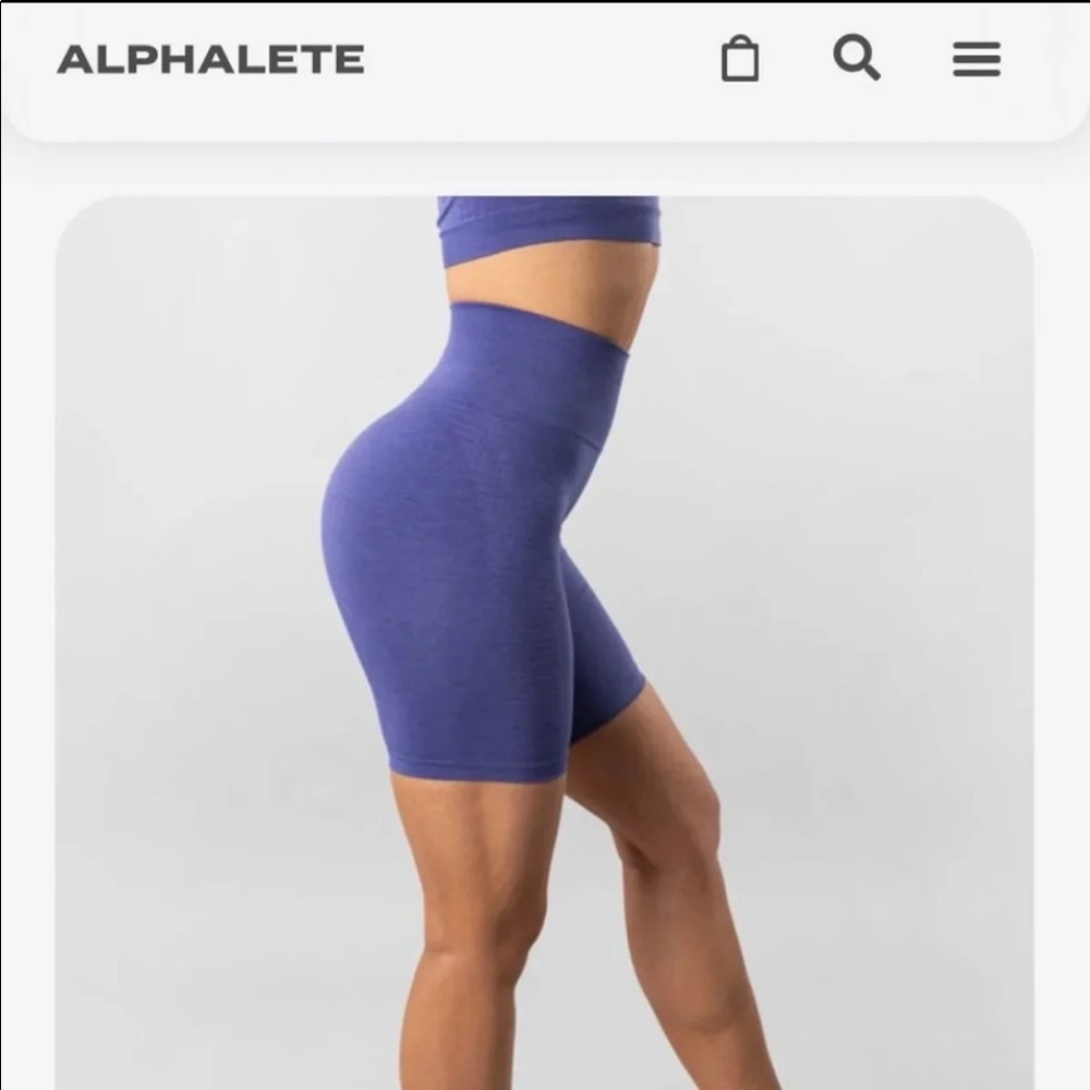 Alphalete seamless biker shorts
